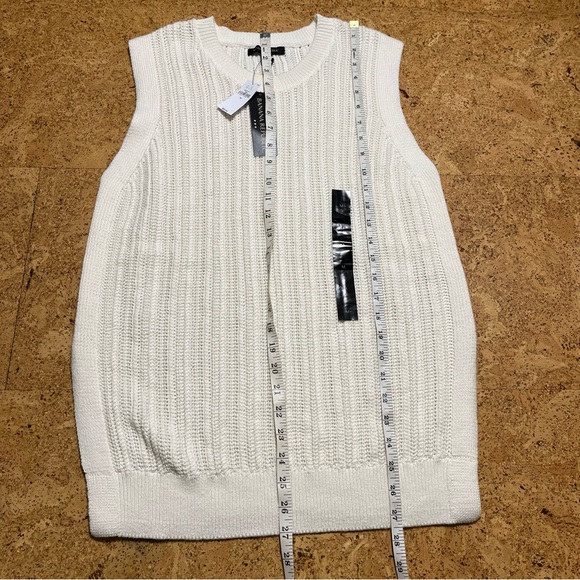 Banana Republic Wm’s Open Stitch Tank NWT In White Sz M - Picture 11 of 13